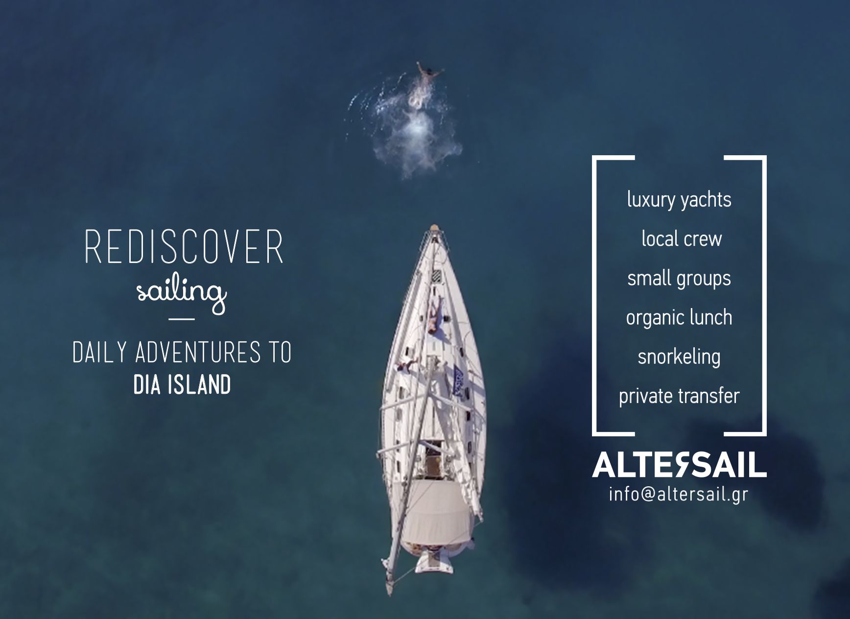 Découvrez la beauté de la mer avec Altersail, l'ultime expérience de navigation vers l'île de Dia po
